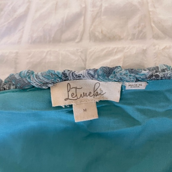 Anthro Let me be boho peaseant paisley blouse - Picture 7 of 11